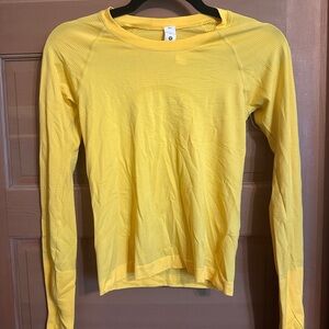 Lululemon Yellow Long Sleeve Lightweight Top